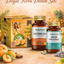 Çare Burada Doğal Form Destek Seti (40'lı Kayısılı Form Çay + Bromelain Kapsül + Krom Pikolinat Kapsül)