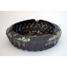 Argile Rouge El Yapımı Siyah Porselen Büyük Küllük