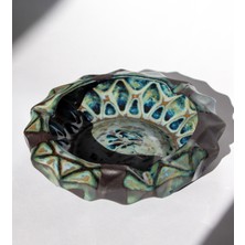 Argile Rouge El Yapımı Siyah Porselen Küçük Küllük