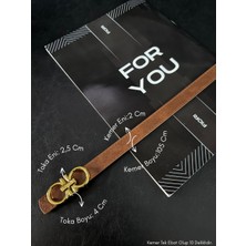 Fiori Birleşik Yuvarlak Tokalı Kadın Kemeri, Pantolon Kemeri, Ceket Kemeri, Elbise Kemeri