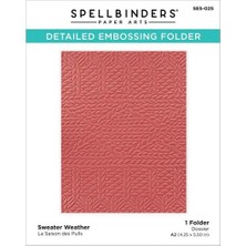 Spellbinders Monoline Sweater Weather Kabartma Klasörü SES-025