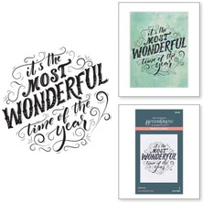 Spellbinders BP-066 Most Wonderful Time Yazılı Baskı Plakası