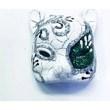 Magicool Yeşil Renk Işlemeli Seramik Malzemeden Imal Venedik Kedi Model Magnet