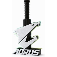 Ayarlanabilir Gpu Destek Aparatı – Vida Mekanizmalı Ekran Kartı Standı, Kasa Içi Destek Braketi (Mavi-Beyaz Tasarım)