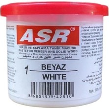 Asr Tamir Macunu 200 gr Beyaz | Ahşap Dolgu ve Onarım Macunu - 2 Adet