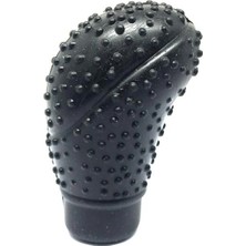 Otohousse Silikon Vites Topuzu Kılıfı Masajlı Oval Siyah