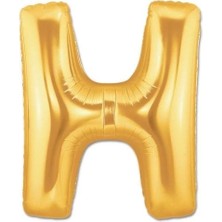 Magicool H Harf Folyo Balon Altın Renk  40 Inç