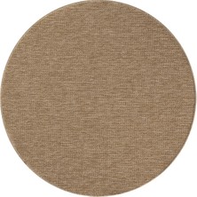 Halımax Seyran Halı 670 Bej India Jüt Yuvarlak Hasır Halı Modern Koridor Mutfak Balkon Halısı