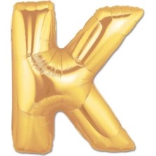 Magicool K Harf Folyo Balon Altın Renk  40 Inç