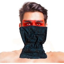 Magicool Baf Bandana Çoklu Kafatası Mavi Siyah Maske