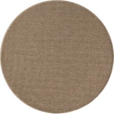 Halımax Seyran Halı 671 Kahve India Jüt Yuvarlak Hasır Modern Koridor Mutfak Balkon Halısı