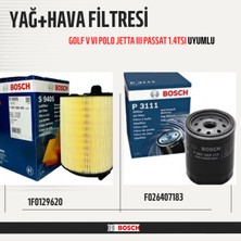 Hava + Yağ Filtresi Seti Vw 1.2 Tsı / 1.4 Tsı – Golf V Vı Polo Jetta Iıı Passat (Orijinal Bosch)