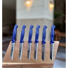 Solingen Simli Deliksiz 6'lı Meyve Bıçağı (Lacivert)