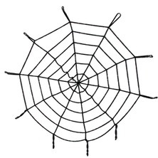 Magicool Halloween Cadılar Bayramı Örümcek Ağ Dekor Siyah 1.5 Metre