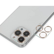 İlk El Grup Ieg™  iPhone 14 Pro Max Band Metal Kamera Lens - Gold