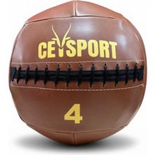 Pro Wall Ball – Sağlık Topu 4 kg Kahverengi