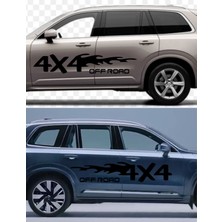 Sticker Usta 4x4 Off Road Sticker, 2 ADET(1ADET Sağ ve 1 Adet Sol) Pickup Araba Sticker Q46