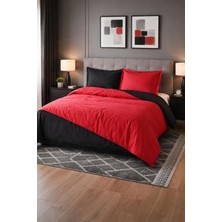 Özdilek Colormix Nevresim Takımı Çift Kişilik - Kırmızı-Siyah