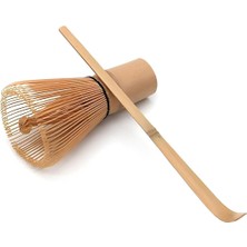 Matcha Çayı Karıştırıcı Fırça ve Kaşık Bamboo Whisk Köpürtücü CIN552