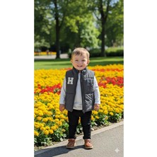 Gültekin Bebe Hippıl Yelekli Çizgili Erkek Üçlü Takım 2-5 YAŞ-7061788 - Füme