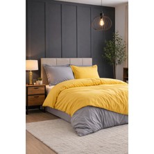 Özdilek Colormix Nevresim Takımı Çift Kişilik - Hardal-Antrasit