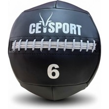 Pro Wall Ball – Sağlık Topu 6 kg Siyah