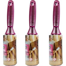 3 Adet Tüy Toplayıcı Yapışkanlı Rulo Kağıt Her Biri 60 Yaprak Kedi Köpek Tüyü Saç Kıl Toz Temizleme