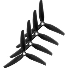 5 Inç Drone Pervanesi - 4'lü Paket 2 x Cw + 2 x Ccw Stealth Mk1 5″ (Inç) 3 Pal Cıne Mat Siyah