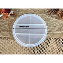 Hobiflex Silikon Kalıp Taş Tozu Ithal Dekoratif Küçük Yuvarlak Sunum Tepsi Tabak Kalıbı Epoksi HB270-0184