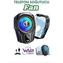 Wair Teknoloji Sl-16 Pubg Derece Göstergeli Radyatörlü Aliminyum Manyetik Hızlı Soğutma Özellikli Telefon Soğutucu