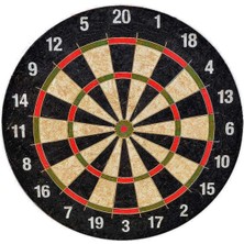 Dart 45CM Profesyonel Sisal Sert Kıl Dart Tahtası 6 Adet Dart Oku