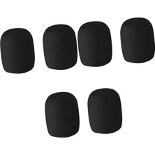 6ADET Kalın Mikrofon Süngeri Kapağı El Mikrofonu Için Toz Aksesuarı Ktv Şarkı ve Stüdyo Kullanımı Için Uygun