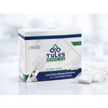 Tules Medikal Steril Nonwoven Gaz Kompres 7,5×7,5 cm 4 Katlı 100 Adet (Eo Steril)