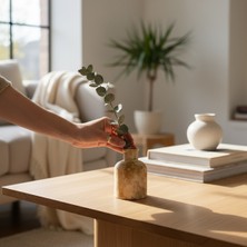 Taş Tozu Mini Bohem Vazo Dekoratif