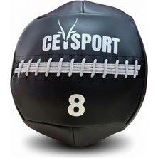 Pro Wall Ball – Sağlık Topu 8 kg Siyah