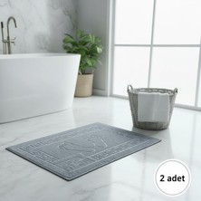 Siriustex Banyo Ayak Havlusu | Hızlı Kuruyan Duş Paspası 2 ' Li