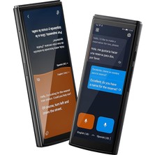 Aı Dil Tercüman Cihazı — 60 Dil, Gerçek Zamanlı Bölünmüş Ekran ve Iki Yönlü Anlık Sesli Çeviri, 18 Çevrimdışı Paket, K-12 Eğitimi, Iş, Seyahat Için 2 Yıllık Global Veri