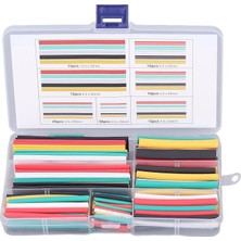 140 Adet Isıyla Daralan Makaron Kiti Isıyla Daralan Makaron Dıy Elektrik Kablosu Çeşitli Boru