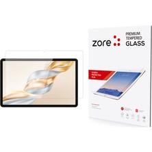 Maks Technology Honor Pad X9A Mkst Tablet Temperli Cam Ekran Koruyucu - Şeffaf