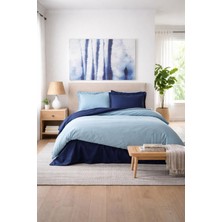 Özdilek Colormix Nevresim Takımı Çift Kişilik - Aqua-Lacivert