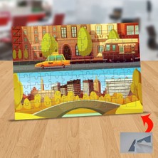 Asilmeydan Çizimsel Kent Yolları 99 Parça Puzzle Yapboz Tablo-1284-9045