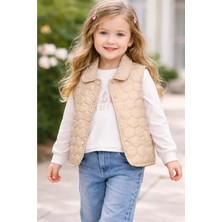 Gültekin Bebe Ecoo Kız Yelekli Takım 5-8 YAŞ-3774672 - Bej