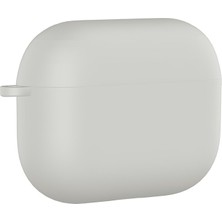 Maks Technology Airpods Pro 3 Mkst Standart Silikon Kılıf - Krem