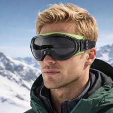 Badem10 Bellasimo Kayak Snowboard Gözlüğü Buğulanmaz Değiştirilebilir Füme Camlı Antifog Kar Gözlük