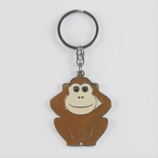 Linarx Maymun Figürlü Metal Anahtarlık
