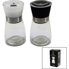 Timion Cam Hazneli - Plastik Kapaklı Tuz - Baharat Öğütücü (5148)