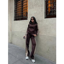 Cemo Şeritli Çıtçıtlı Paça Eşofman Takımı - Sportif Ikili Takım