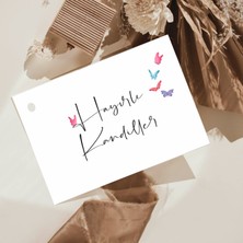 43 Cici Süsler Organizasyon Delikli Hayırlı Kandiller Kartı 7x9 cm 18 Adet