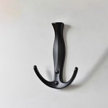 Badem10 Yeniçeri Metal Portmanto Askı Siyah Duvar Askısı Modern Askılık Ceket Mont Anahtar Askısı