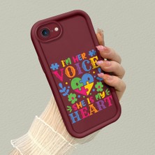 HONTINGA iPhone 8 ile Uyumlu Kılıfı Düşüme Önleyici Basitlik Anti Düşme Kamera Korumali Çiçek Bordo Desen Yumuşak Silikon Telefon Kılıfı Kadın ve Erkek Için Uygundur K2-7152